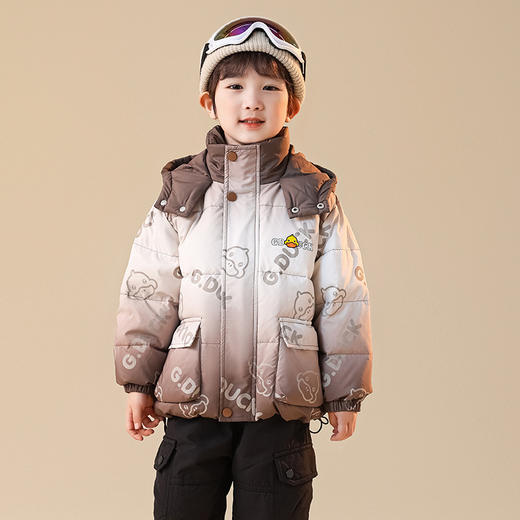小黄鸭儿童时尚白鸭绒秋冬羽绒服男女童宝宝外套 商品图7
