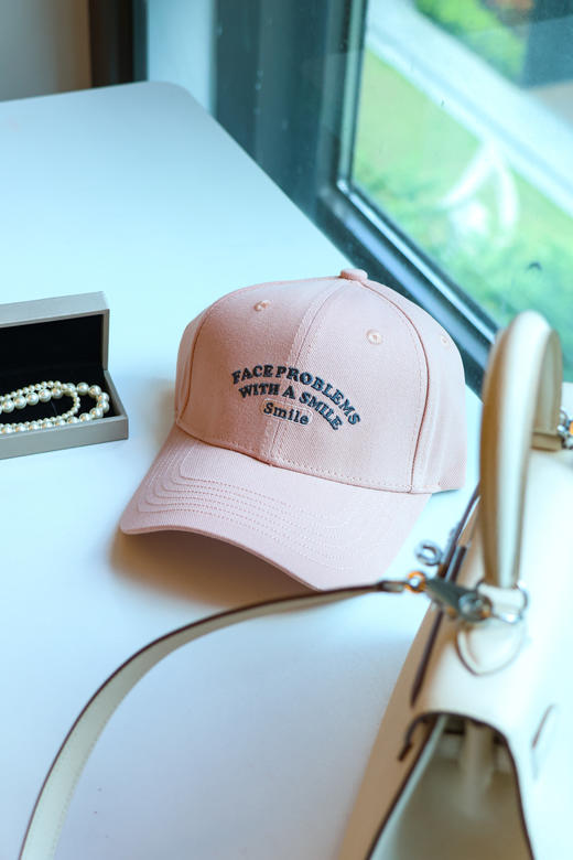 Smile字母刺绣鸭舌帽 商品图0