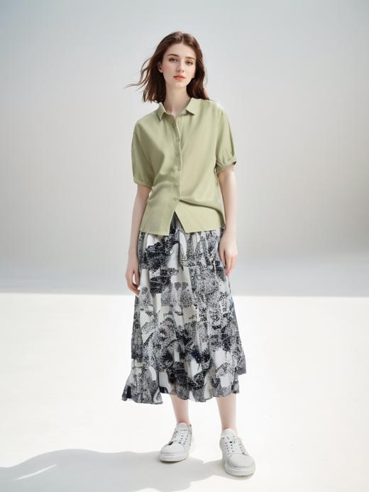 🌳【南油高定客供】D*or同款水墨工艺半身裙“❤️吸湿凉爽透气，自在无拘束🌈 商品图2