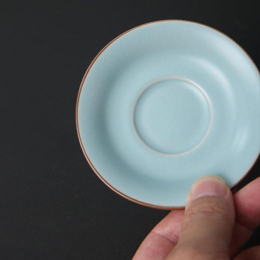 （有收藏证书）青瓷雅韵·天青汝窑茶具套组 | 福建陶艺大师监制，绝美天青色，揽宋人风雅茶席【G】 商品图6