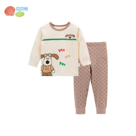 贝贝怡童装男童家居服两件套2024春秋新款可爱卡通套头套装莱卡棉ZB3DT004 商品图3
