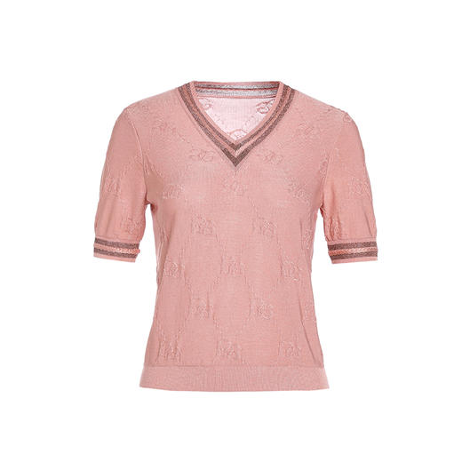 乔万尼桑蚕丝冰丝针织衫新款重磅提花设计EM2M858 商品图4