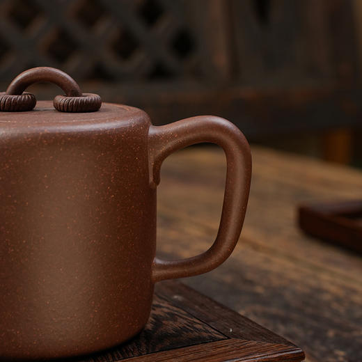 郭琴 夙慧壶 紫泥 宜兴紫砂原矿茶壶紫砂壶功夫茶泡茶壶茶具仿古 商品图5