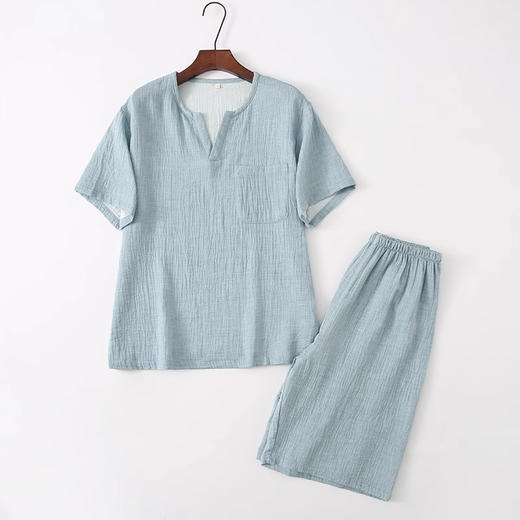 裁缝学苑MQ41双层纱布日系男装套头短袖短裤睡衣套装纸样家居服样板 商品图4