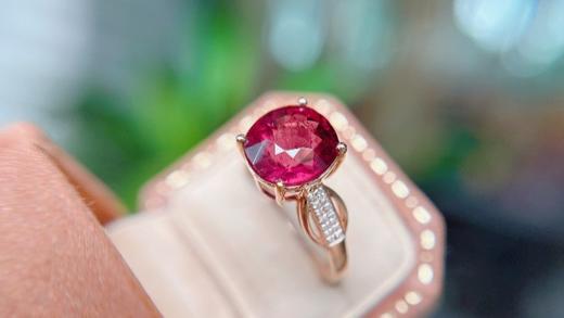 3.34ct 2.41g 碧玺戒指 商品图4