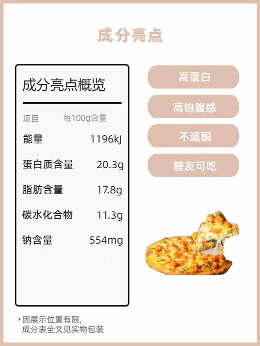 【糖学友】生酮披萨成品加热即食低碳无糖精比萨饼主食代餐芝士pizza 商品图6