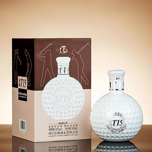 沱牌酒高尔夫珍藏T15 52度浓香型白酒 整箱500ml*6瓶包邮 商品图0