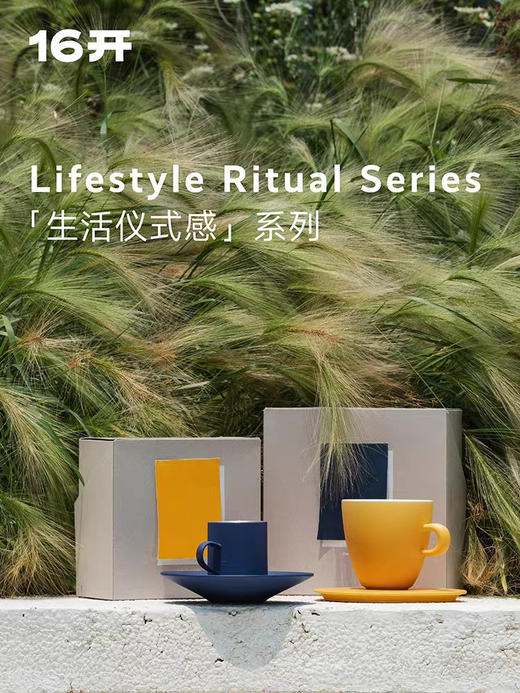◤海棠杯◢16开罗兰紫米黄手工高档咖啡杯 商品图3