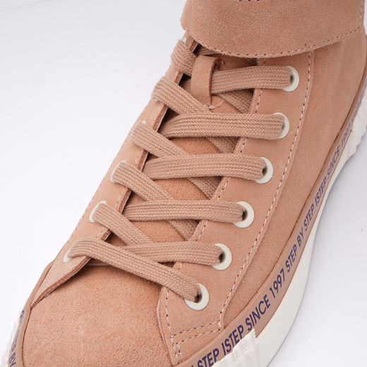 ISTEP高帮反毛皮休闲鞋免系鞋带休闲鞋 商品图4