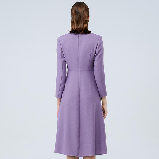 EITIE爱特爱秋季新款气质时尚收腰裙摆拼接连衣裙7507219 商品图4