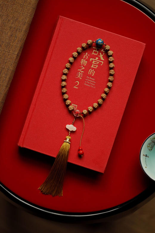 【青山特惠】9mm*26颗老山檀 原创手工雕刻【弥勒】手持 y26 商品图1