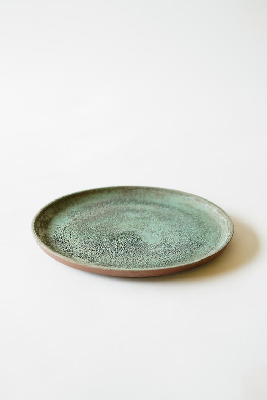 野口悦士04绿青｜平皿｜8寸 商品图0