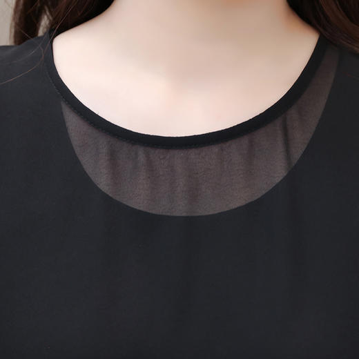 夏季无袖背心印花连衣裙+套头黑色不对称小衫两件套QYM-LRX-914A83-Y 商品图3