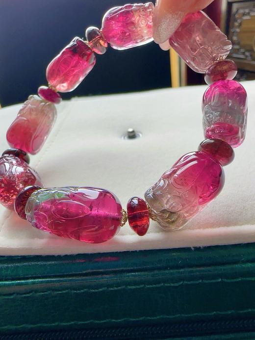 40.6g 雕刻碧玺手链 商品图2