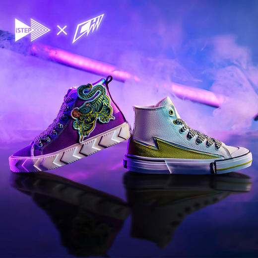 ISTEP高帮帆布鞋池磊联名款男女款帆布鞋休闲鞋 商品图0