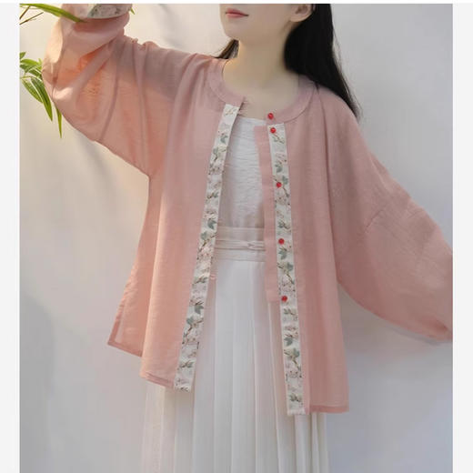 裁缝学苑AQ310明制圆领短衫对襟开衫汉服上衣纸样女装防晒裁剪 商品图3