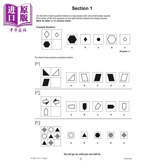 【中商原版】英国CGP原版10-11岁测试卷12套 11+ GL English/Maths/Non-Verbal Reasoning/Verbal Reasoning Practice Papers 商品图4