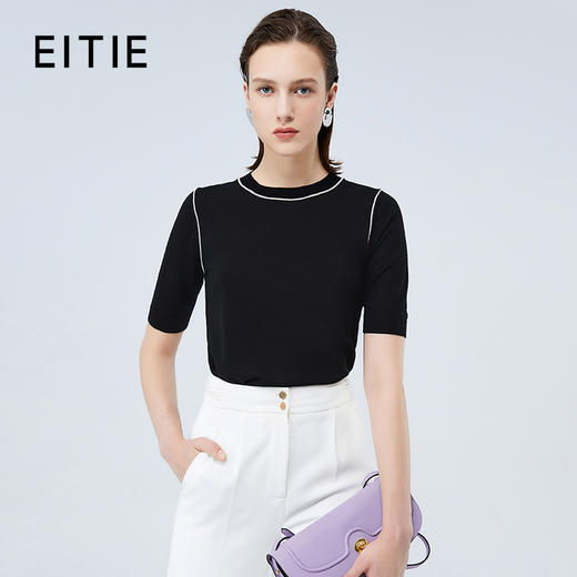 EITIE爱特爱秋季新款通勤气质百搭套头针织衫7501202 商品图1