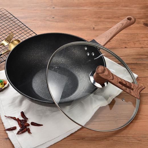 卡兰思 金爵纳米能量麦饭石炒锅32CM（KLS-CG219） 商品图1