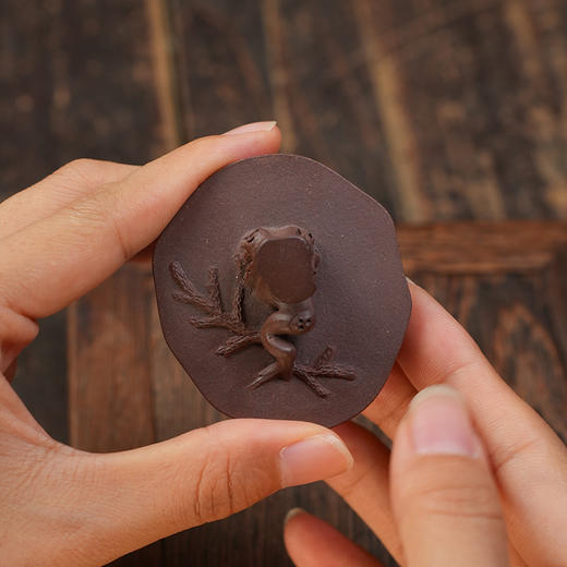 欧咏 松柏壶 宜兴紫砂原矿茶壶紫砂壶功夫茶泡茶壶茶具仿古 商品图8