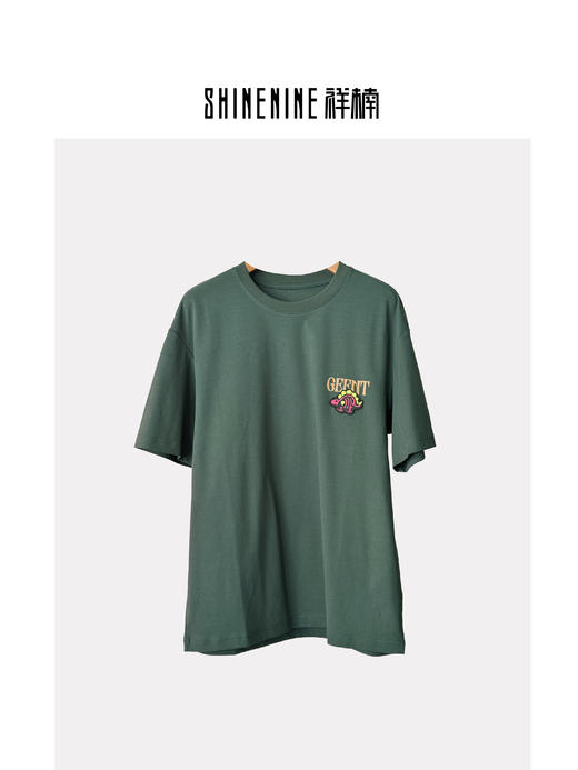 421112988恐龙贴画短袖T恤 商品图0