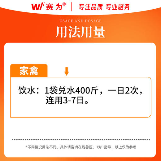 【禽用】赛为兽药复方阿莫西林兽用可溶性粉克拉维酸钾消炎猪药鸡药鸭 商品图3