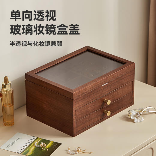 初心| 半透视三层带镜首饰盒 商品图3