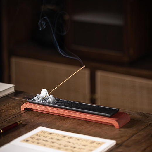 千里江山线香插香炉家用室内卧香炉陶瓷插香香薰摆件礼物 商品图7