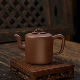 郭琴 夙慧壶 紫泥 宜兴紫砂原矿茶壶紫砂壶功夫茶泡茶壶茶具仿古
