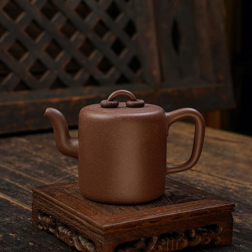 郭琴 夙慧壶 紫泥 宜兴紫砂原矿茶壶紫砂壶功夫茶泡茶壶茶具仿古 商品图0