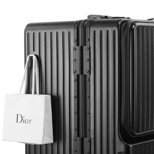 德国品牌romivo usb充电 多功能铝框开口箱行李箱 多20%容量 高档铝合金拉杆 超静音万向轮 商品图5