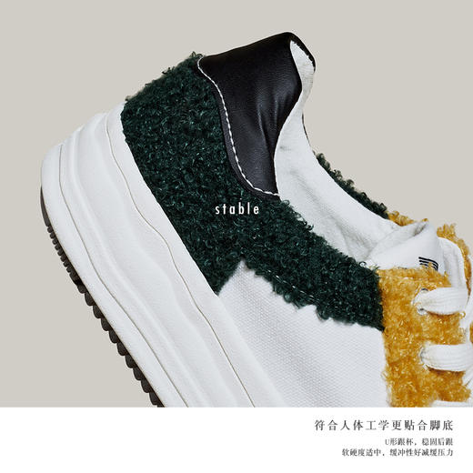 ISTEP增高鞋帆布棋盘格鞋帆布鞋休闲简约鞋子 商品图3