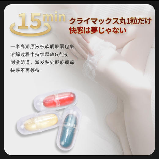 【爱威康】三色潮丸胶囊润滑剂情趣用品成人性爱人体润滑剂两性冻损无售后 商品图2