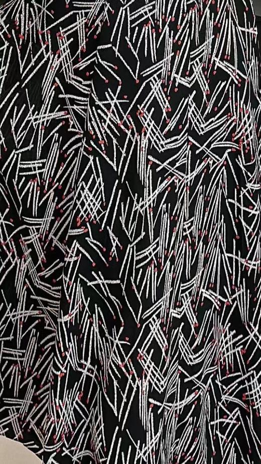 HJ1S67_胭脂色_连衣裙_秋冬_复古西装领 V 领线条印花收腰腰带_高级女装_BERNIEELEN 伯妮斯茵 商品图6