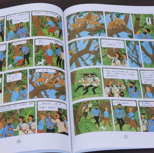 《丁丁历险记》，16开平装，彩绘本，比利时 埃尔热著，中国少年儿童出版社2021年版，印次不详，定价506，售价202元。品相95成 商品图4