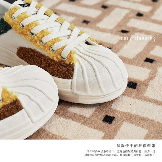 ISTEP增高鞋帆布棋盘格鞋帆布鞋休闲简约鞋子 商品图5