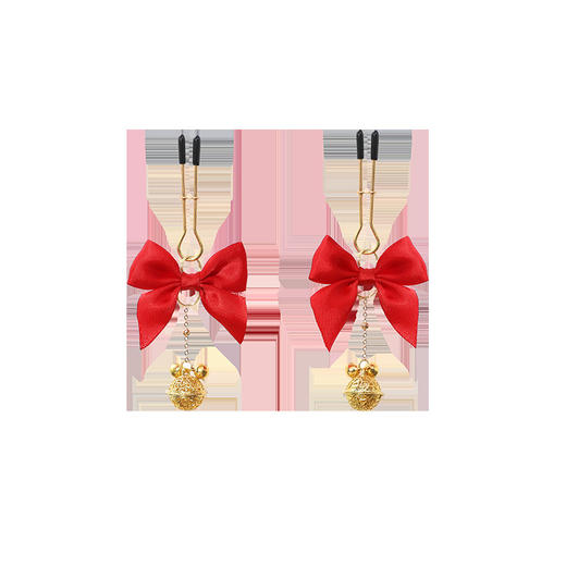 【霏慕】SM可调节蝴蝶铃铛一对金属乳夹7695情趣内衣配件男女调情用品 商品图4