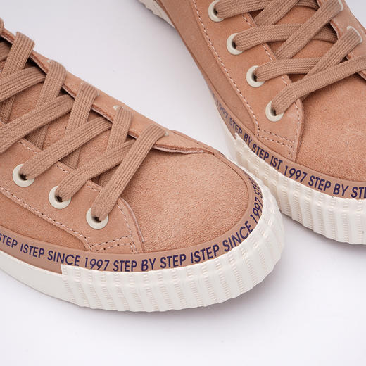 ISTEP高帮反毛皮休闲鞋免系鞋带休闲鞋 商品图3