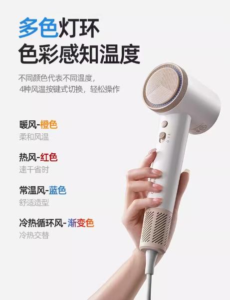 大宇高速吹风机负离子家用不伤发护发电吹风低噪速干风筒新品 商品图3