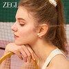 ZEGL设计师运动系列羽毛耳环女2024新款爆款黑玛瑙耳钉独特耳饰品 商品缩略图6