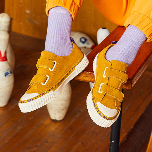 ISTEP低帮反毛皮休闲鞋免系鞋带休闲鞋 商品图10