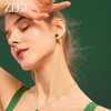 ZEGL设计师运动系列羽毛耳环女2024新款爆款黑玛瑙耳钉独特耳饰品 商品缩略图4