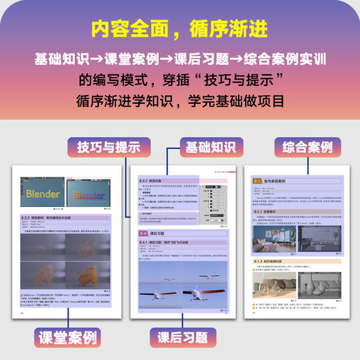 中文版Blender三维设计入门教程 Blender教程书籍3D动画角色渲染建模三维设计平面室内设计电商设计书籍 商品图3