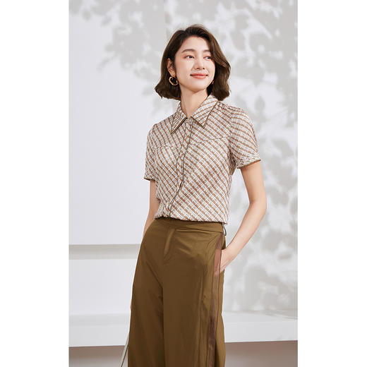 乔万尼真丝桑蚕丝衬衫女新款女夏EM2C807 商品图2