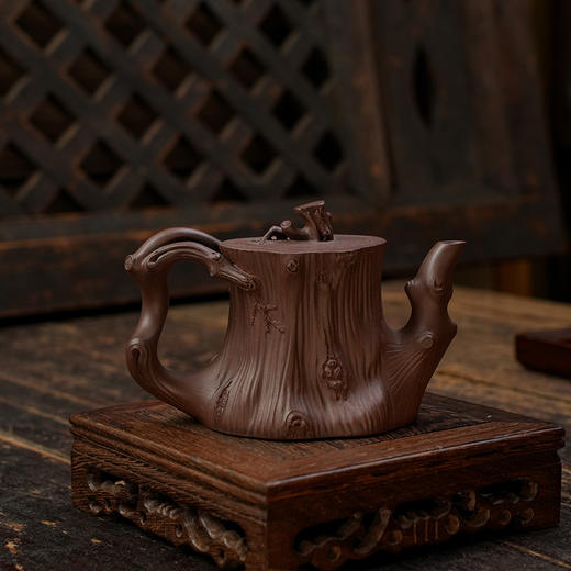 欧咏 松柏壶 宜兴紫砂原矿茶壶紫砂壶功夫茶泡茶壶茶具仿古 商品图4