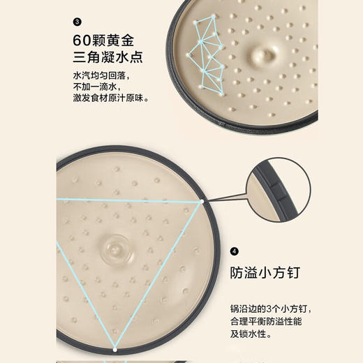 VELOSAN/温仑山 布尼卡星白珐琅锅 27cm 炖盅 炖锅 砂锅 汤锅 铸铁锅 海鲜煲汤锅 商品图6