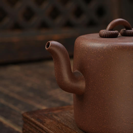 郭琴 夙慧壶 紫泥 宜兴紫砂原矿茶壶紫砂壶功夫茶泡茶壶茶具仿古 商品图4