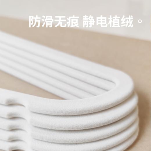 收纳必备好物山姆同款无痕防滑植绒衣架30个装 商品图1