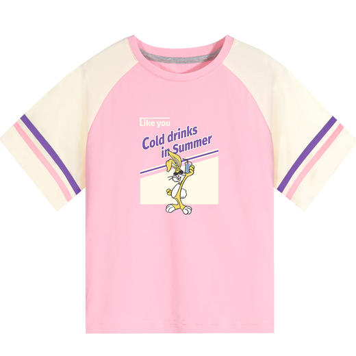 女童短袖t恤夏季大童洋气韩版宽松时髦体恤儿童上衣打底衫潮 商品图2