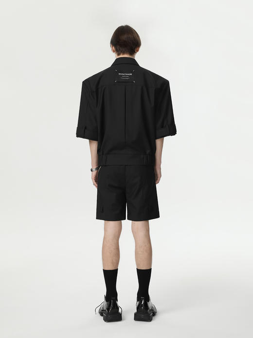 TIWILLTANG启世录ANEW 时装原创三角折边宽肩夹克 brown/black 商品图2